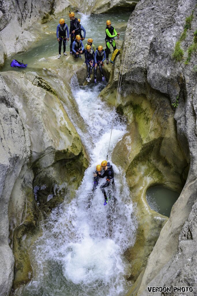 rappel canyoning clue saint auban esteron