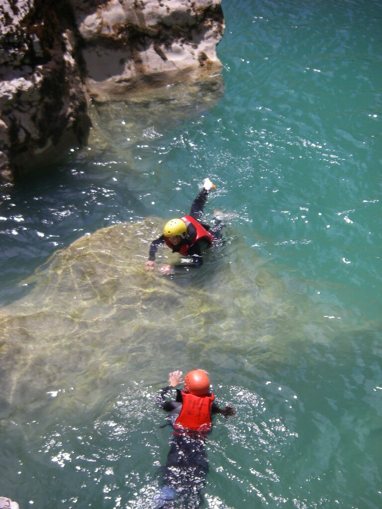 Couloir Samson randonnee aquatique Verdon