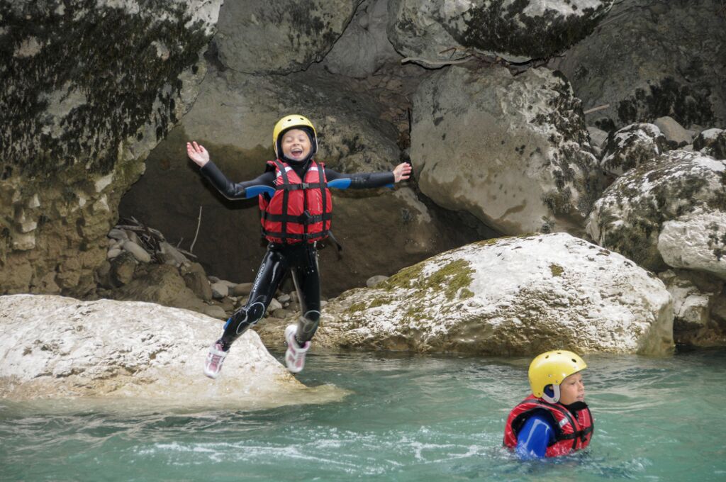 randonnee aquatique Gorges du Verdon enfant